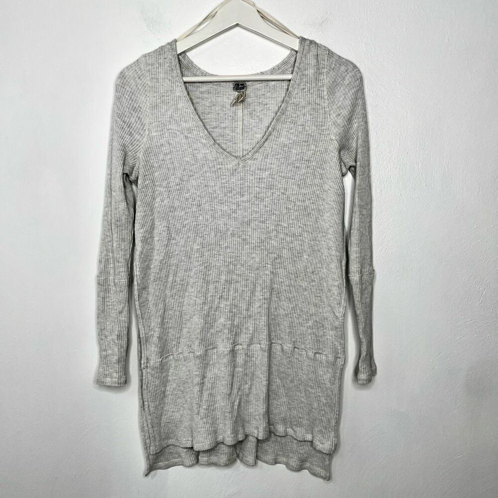 We the Free waffle knit thermal side slit tunic - size medium